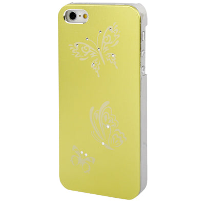 Butterfly Pattern Silver Plating Plastic Case for iPhone 5 & 5s & SE