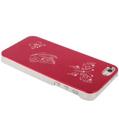 Butterfly Pattern Silver Plating Plastic Case for iPhone 5 & 5s & SE