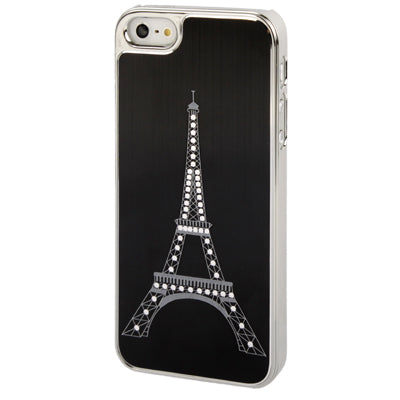 Eiffel Tower Pattern Silver Plating Plastic Case for iPhone 5 & 5s & SE
