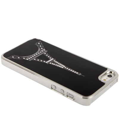 Eiffel Tower Pattern Silver Plating Plastic Case for iPhone 5 & 5s & SE