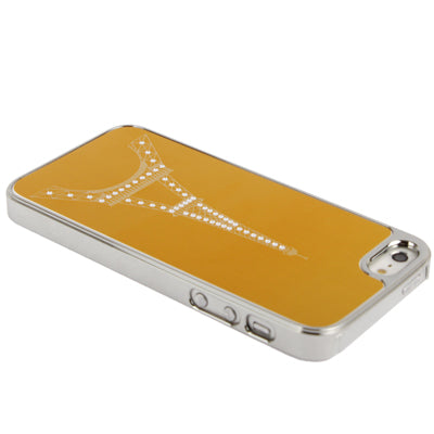 Eiffel Tower Pattern Silver Plating Plastic Case for iPhone 5 & 5s & SE