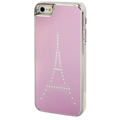 Eiffel Tower Pattern Silver Plating Plastic Case for iPhone 5 & 5s & SE