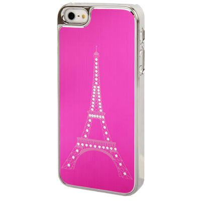 Eiffel Tower Pattern Silver Plating Plastic Case for iPhone 5 & 5s & SE
