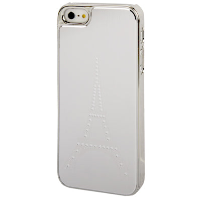 Eiffel Tower Pattern Silver Plating Plastic Case for iPhone 5 & 5s & SE