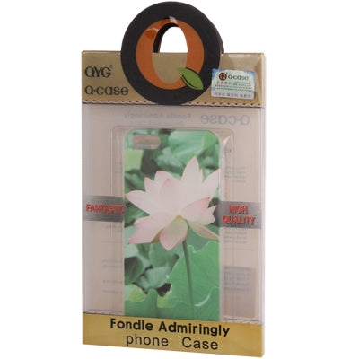 QYG Q-case High Quality Plant Series Lotus Pattern Plastic Protective Case for iPhone 5 & 5s & SE