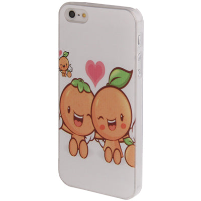 QYG Q-case High Quality Lover Series Fruit Dolls Pattern Plastic Protective Case for iPhone 5 & 5s & SE
