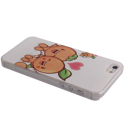 QYG Q-case High Quality Lover Series Fruit Dolls Pattern Plastic Protective Case for iPhone 5 & 5s & SE