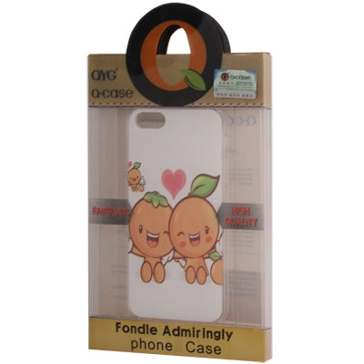 QYG Q-case High Quality Lover Series Fruit Dolls Pattern Plastic Protective Case for iPhone 5 & 5s & SE