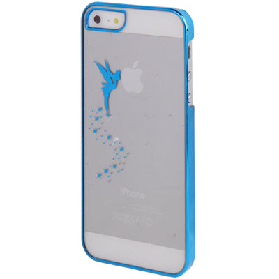 Angel Pattern Ultra Thin Plating Border Transparent Plastic Case for iPhone 5 & 5s & SE, Package Random Delivery