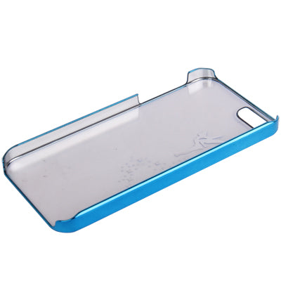 Angel Pattern Ultra Thin Plating Border Transparent Plastic Case for iPhone 5 & 5s & SE, Package Random Delivery