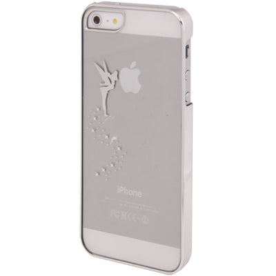 Angel Pattern Ultra Thin Plating Border Transparent Plastic Case for iPhone 5 & 5s & SE, Package Random Delivery