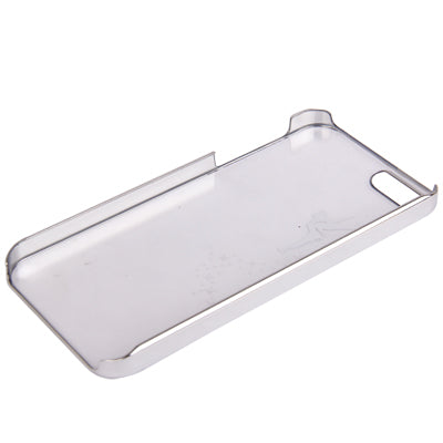 Angel Pattern Ultra Thin Plating Border Transparent Plastic Case for iPhone 5 & 5s & SE, Package Random Delivery