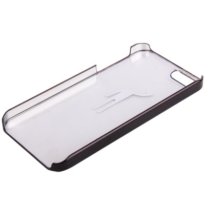 Man Pattern Ultra Thin Plating Border Transparent Plastic Case for i
