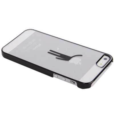 Man Pattern Ultra Thin Plating Border Transparent Plastic Case for i