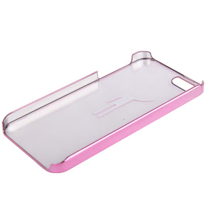 Man Pattern Ultra Thin Plating Border Transparent Plastic Case for i