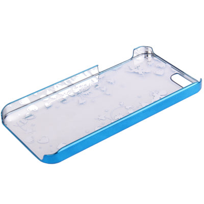 Cupid Pattern Ultra Thin Plating Border Transparent Plastic Case for iPhone 5 & 5s & SE
