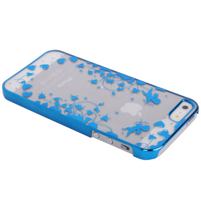 Cupid Pattern Ultra Thin Plating Border Transparent Plastic Case for iPhone 5 & 5s & SE