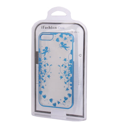 Cupid Pattern Ultra Thin Plating Border Transparent Plastic Case for iPhone 5 & 5s & SE