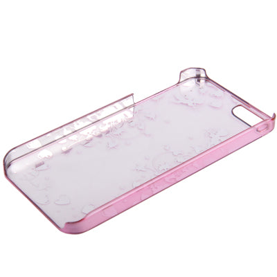 Cupid Pattern Ultra Thin Plating Border Transparent Plastic Case for iPhone 5 & 5s & SE