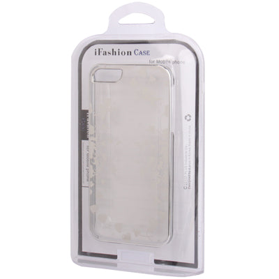 Cupid Pattern Ultra Thin Plating Border Transparent Plastic Case for iPhone 5 & 5s & SE