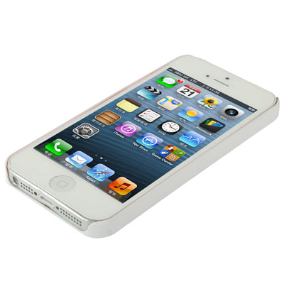 Liquid Cubed Geometric Pattern White Border Anti-scratch Plastic Case for iPhone 5 & 5s & SE