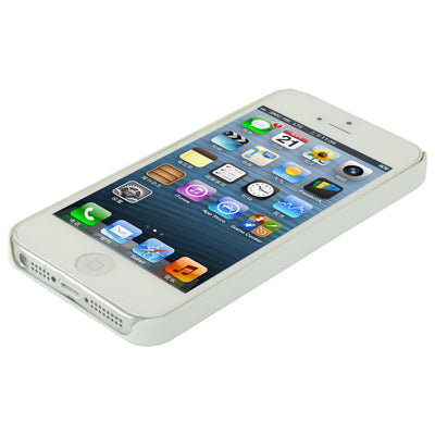 Liquid Cubed Geometric Pattern White Border Anti-scratch Plastic Case for iPhone 5 & 5s & SE