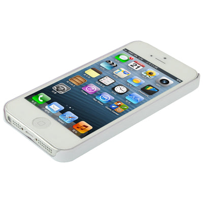 Liquid Cubed Geometric Pattern White Border Anti-scratch Plastic Case for iPhone 5 & 5s & SE