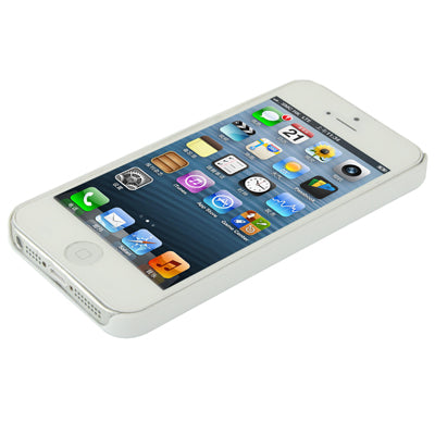 Liquid Cubed Geometric Pattern White Border Anti-scratch Plastic Case for iPhone 5 & 5s & SE