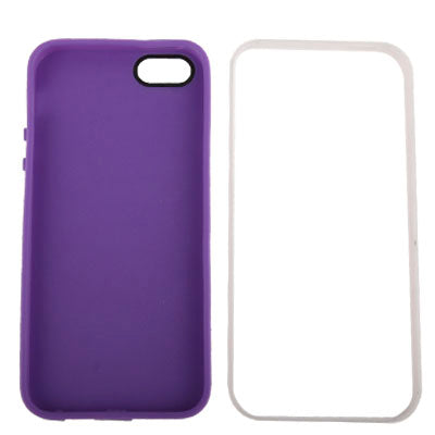 Detachable TPU Protective Case + Plastic Bumper Frame for iPhone 5 & 5s & SE