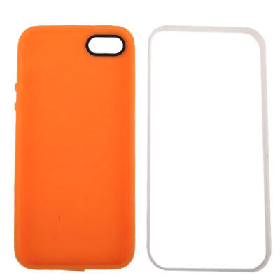 Detachable TPU Protective Case + Plastic Bumper Frame for iPhone 5 & 5s & SE