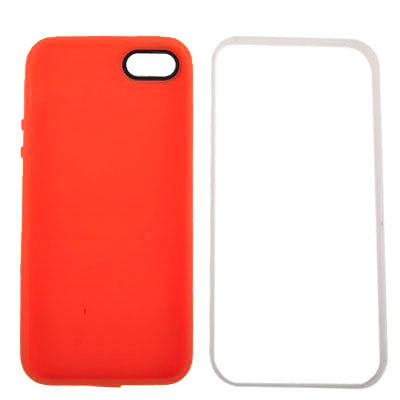 Detachable TPU Protective Case + Plastic Bumper Frame for iPhone 5 & 5s & SE