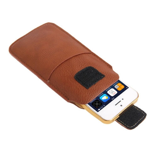 Litchi Texture Leather Case Pocket Sleeve Bag for iPhone 5 & 5C & 5S / iPhone 4 & 4S / Galaxy S IV mini / i9190
