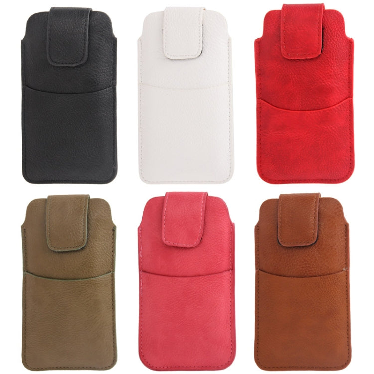 Litchi Texture Leather Case Pocket Sleeve Bag for iPhone 5 & 5C & 5S / iPhone 4 & 4S / Galaxy S IV mini / i9190