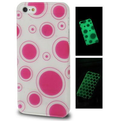 Bubble Pattern Fluorescent Effect Plastic Case for iPhone 5 & 5s & SE