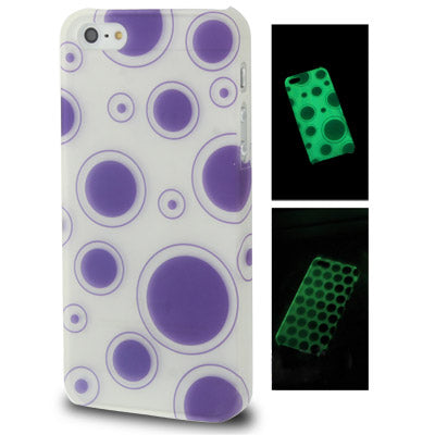 Bubble Pattern Fluorescent Effect Plastic Case for iPhone 5 & 5s & SE