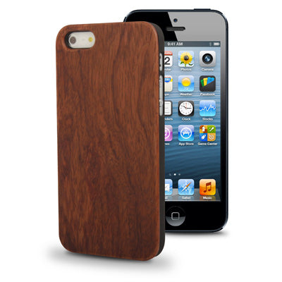 Rosewood Material Plastic Protection Case for iPhone 5 & 5s & SE