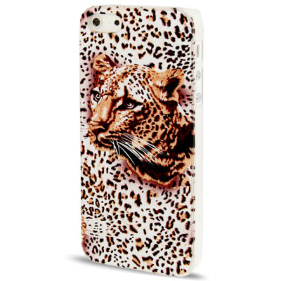 QYG Q-case High Quality Leopard Pattern Plastic Protective Case for iPhone 5 & 5s & SE