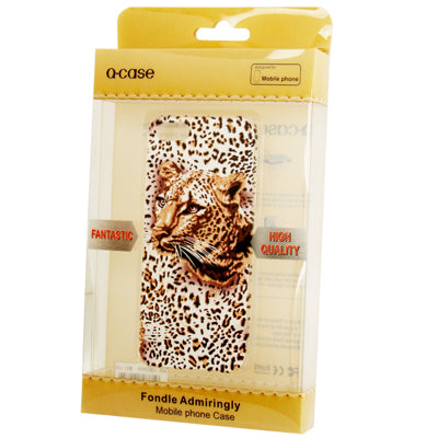 QYG Q-case High Quality Leopard Pattern Plastic Protective Case for iPhone 5 & 5s & SE