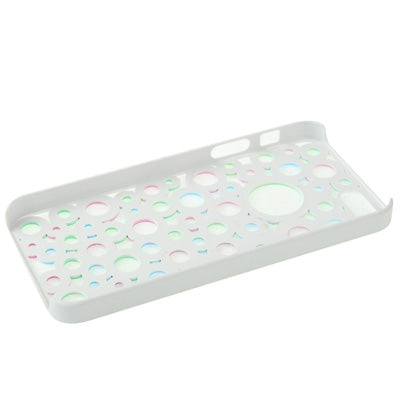 Colorful Dots Style Hollow Plastic Case for iPhone 5 & 5s & SE