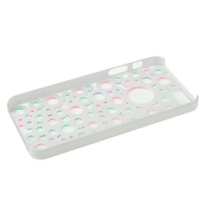 Colorful Dots Style Hollow Plastic Case for iPhone 5 & 5s & SE