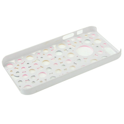 Colorful Dots Style Hollow Plastic Case for iPhone 5 & 5s & SE