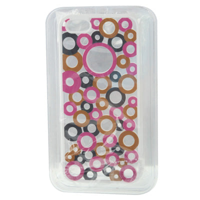Colorful Dots Style Hollow Plastic Case for iPhone 5 & 5s & SE