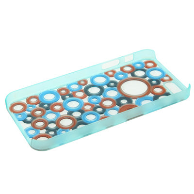 Colorful Dots Style Translucent Frame Hollow Plastic Case for iPhone 5 & 5s & SE