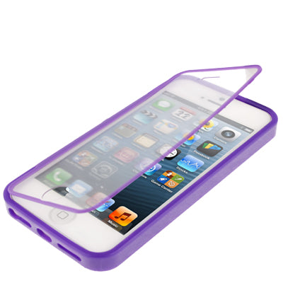 Transparent Flip TPU Case for iPhone 5 & 5s & SE & SE