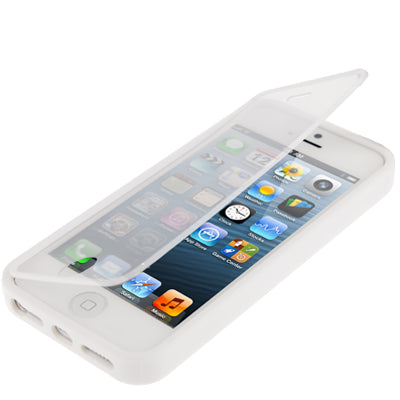 Transparent Flip TPU Case for iPhone 5 & 5s & SE & SE
