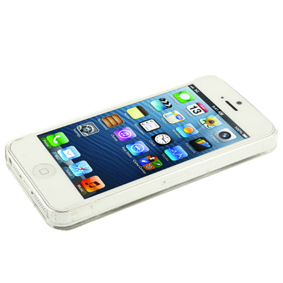 Hollow Heart Pattern LED Changed Sense Flash Light Effect Pasting Metal Plastic Case for iPhone 5 & 5s & SE