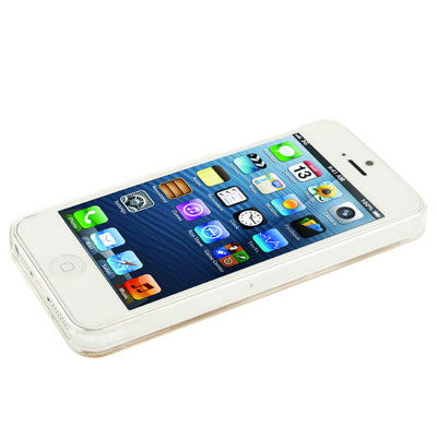 Hollow Heart Pattern LED Changed Sense Flash Light Effect Pasting Metal Plastic Case for iPhone 5 & 5s & SE