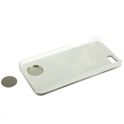 Hollow Heart Pattern LED Changed Sense Flash Light Effect Pasting Metal Plastic Case for iPhone 5 & 5s & SE