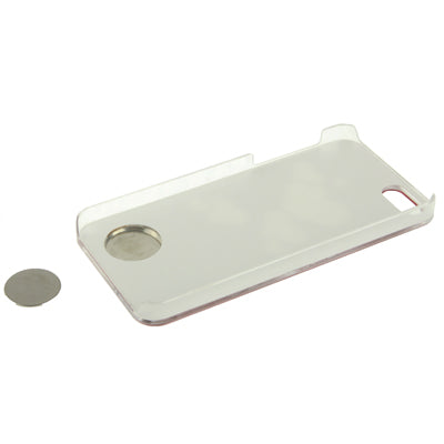 Hollow Heart Pattern LED Changed Sense Flash Light Effect Pasting Metal Plastic Case for iPhone 5 & 5s & SE