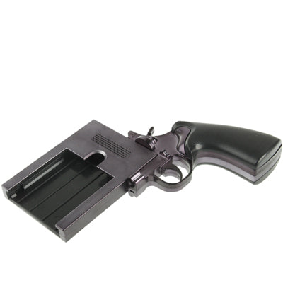 Handgun Style Plating Skinning Plastic Shell for iPhone 5 & 5s & SE (Black)